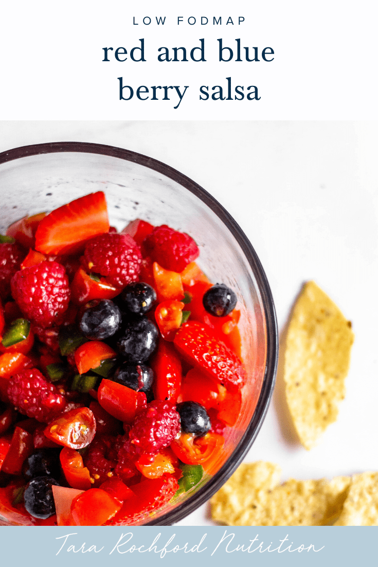 Red and Blue Berry Fruit Salsa #lowfodmap #tararochfordnutrition