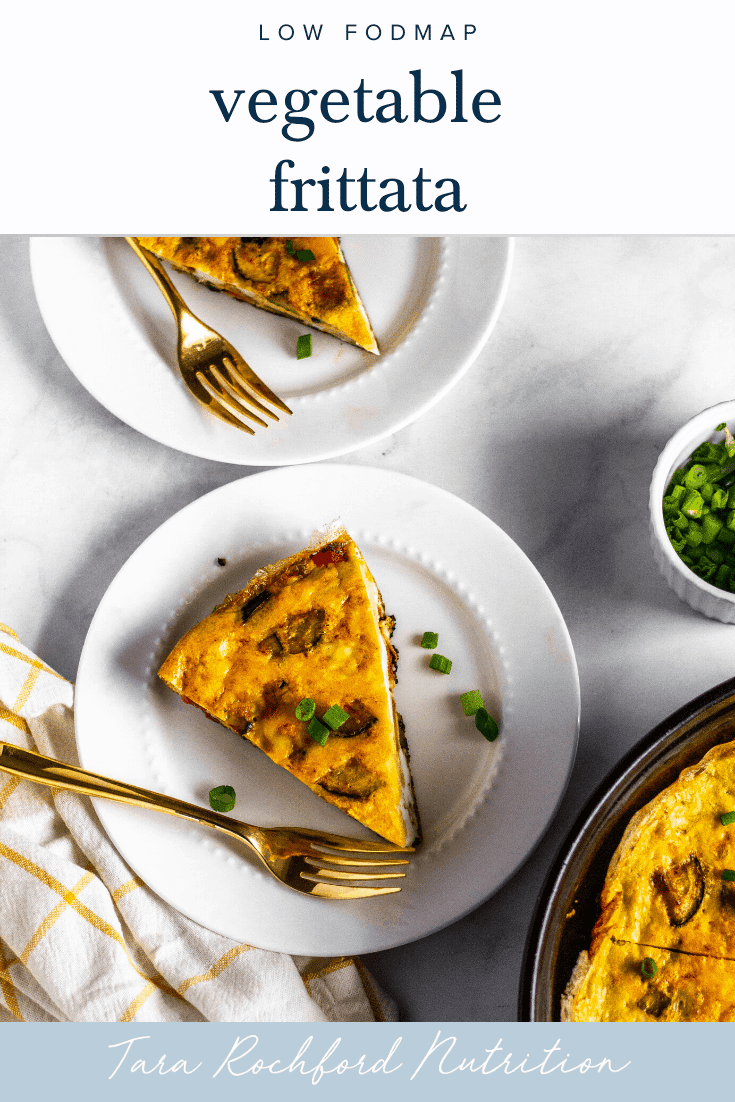 low FODMAP Vegetable Frittata #lowfodmap #healthyrecipes #tararochfordnutrition