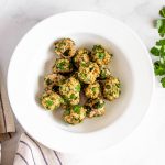 Spinach and Herb Chicken Meatballs #lowfodmap #tararochfordnutrition