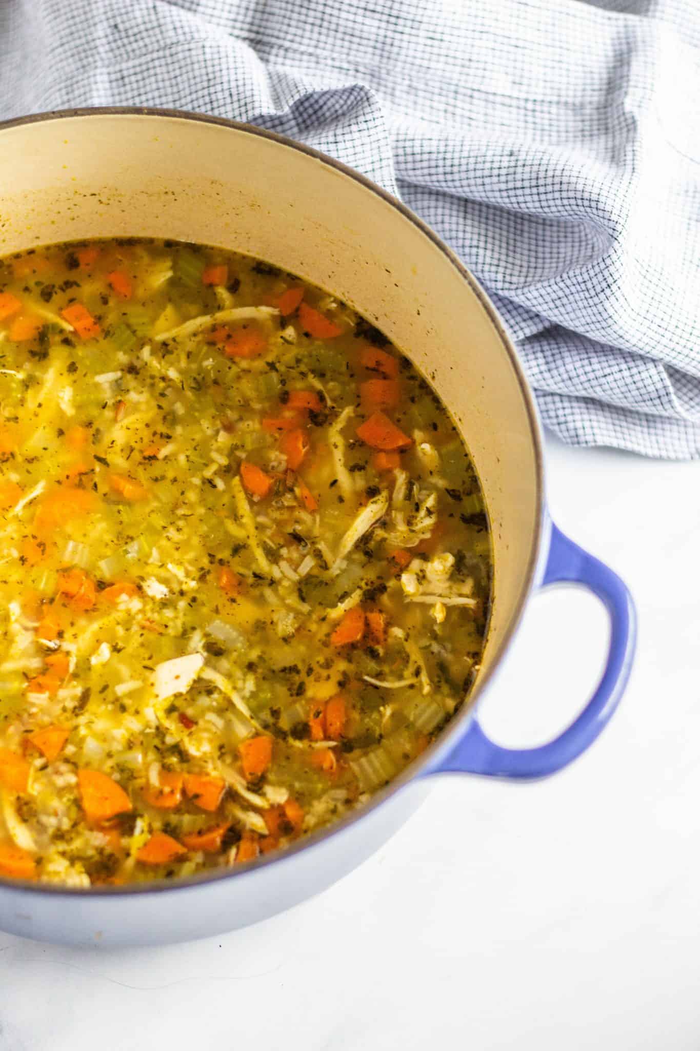 Wild Rice Soup #ThanksgivingLeftovers #Thanksgiving #FallSoup #HealthySoup