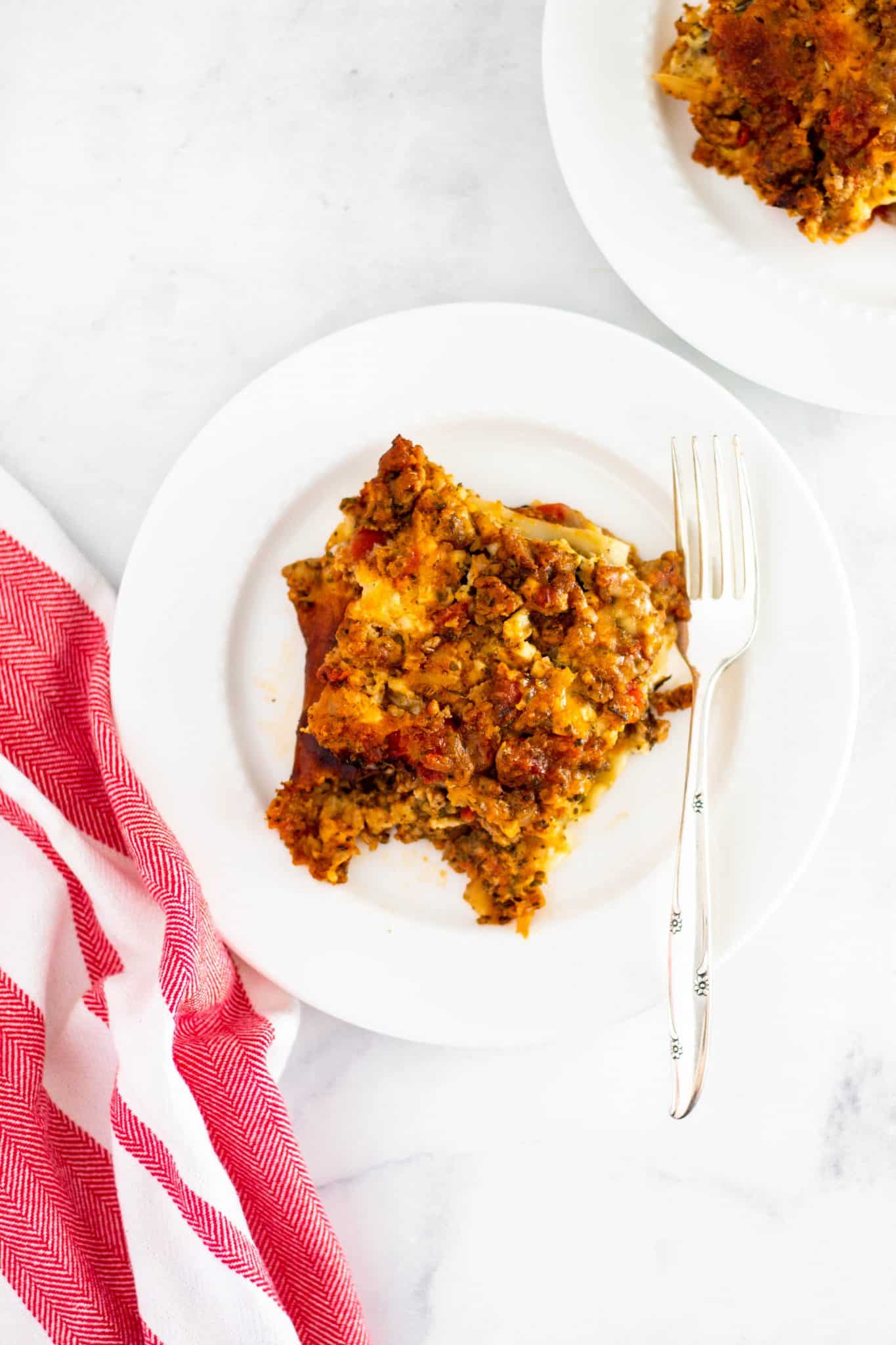 Pumpkin and Roasted Vegetable Lasagna | Tara Rochford Nutrition #cansforcomfort #ad