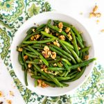 Green Beans with Toasted Walnuts | Tara Rochford Nutrition #healthysidedish #sidedishrecipep