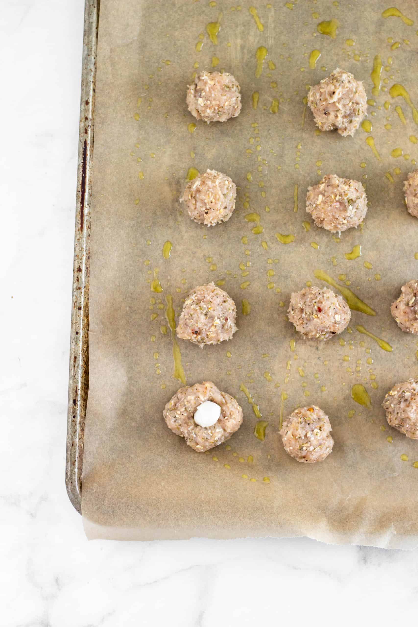 Chicken Parmesan Meatballs for Two | Tara Rochford Nutrition #chickenrecipe #healthydinner