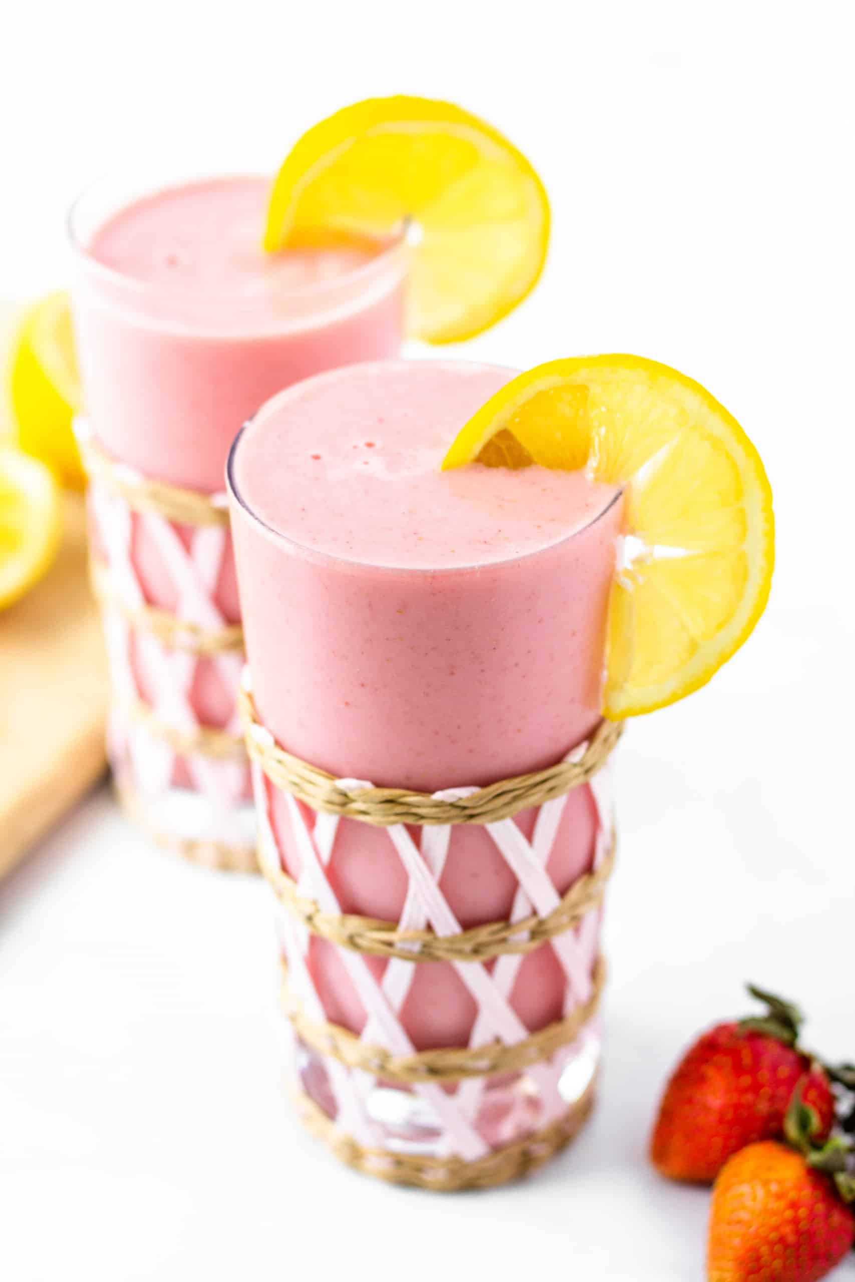 Strawberry Lemonade Smoothie #tararochfordnutrition #glutenfree