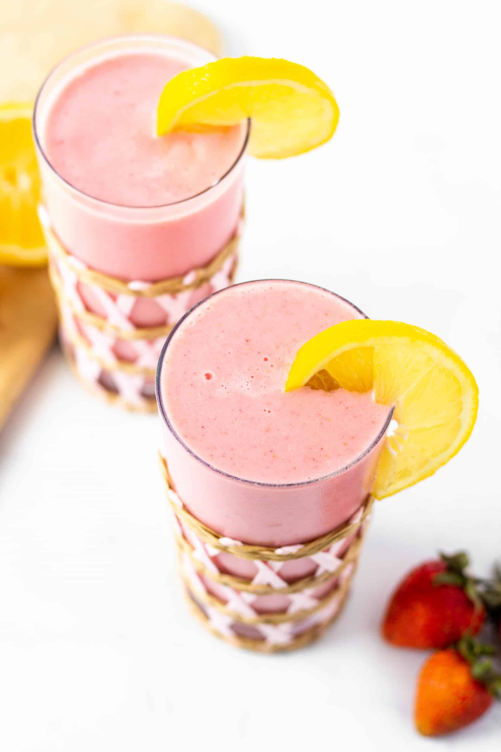 Strawberry Lemonade Smoothie #tararochfordnutrition #glutenfree