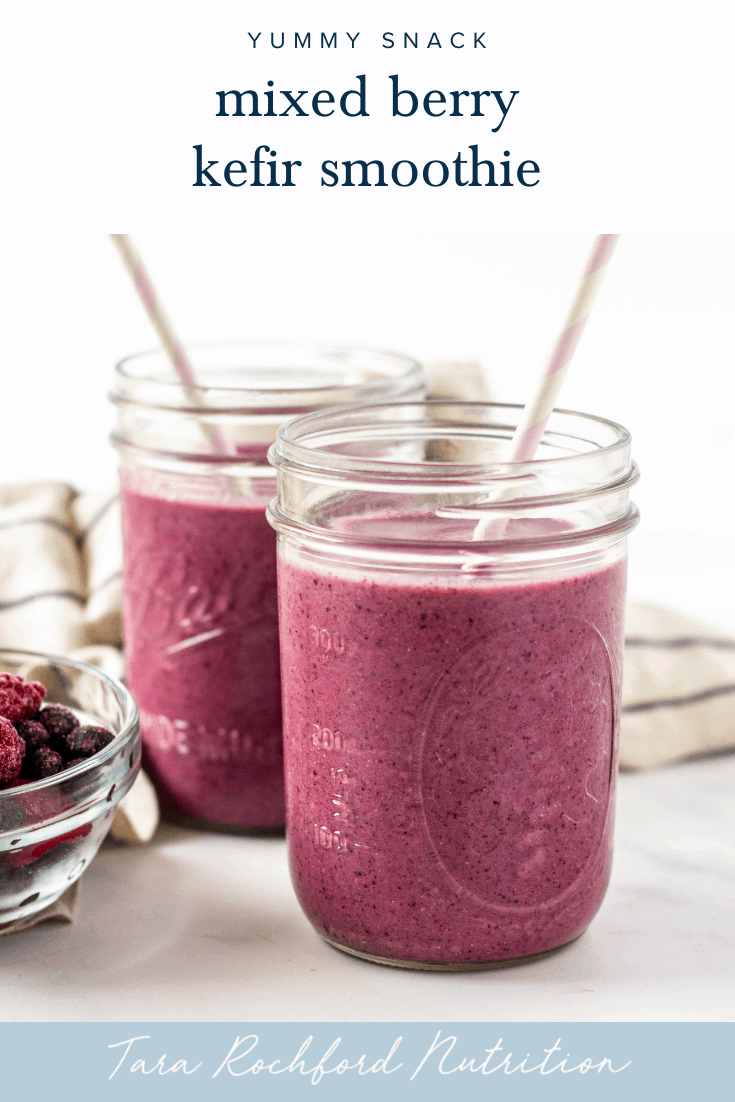 Mixed Berry Smoothie with Kefir #smoothierecipe #glutenfreerecipe #healthysmoothie