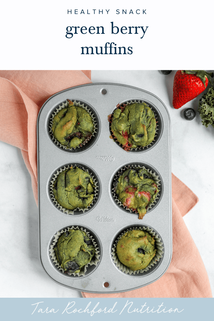 Green Berry Muffins #healthysnack #tararochfordnutrition