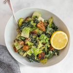 Kale Caesar Salad #healthyside #healthyrecipe #summersalad