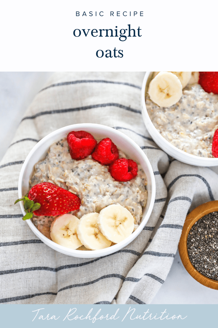 Basic Overnight Oats Recipe #overnightoats #tararochfordnutrition