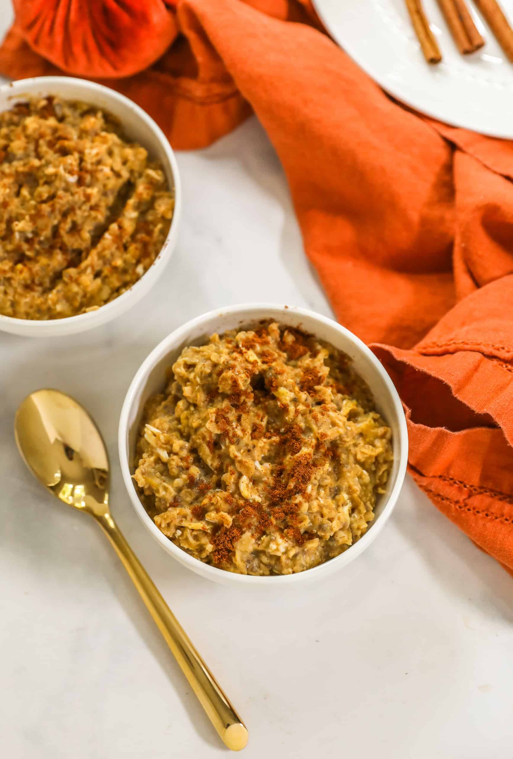 Pumpkin Spice Oatmeal #pumpkinbreakfast #pumpkinrecipes