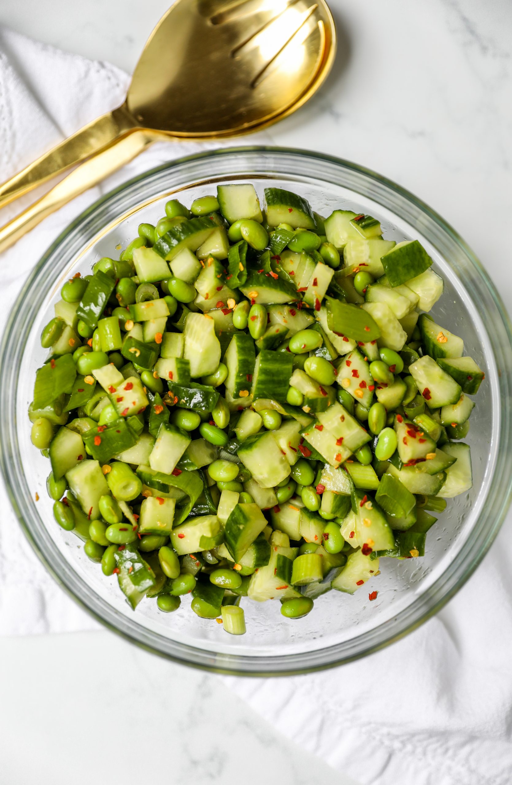 Edamame Cucumber Salad #saladrecipe #tararochfordnutrition