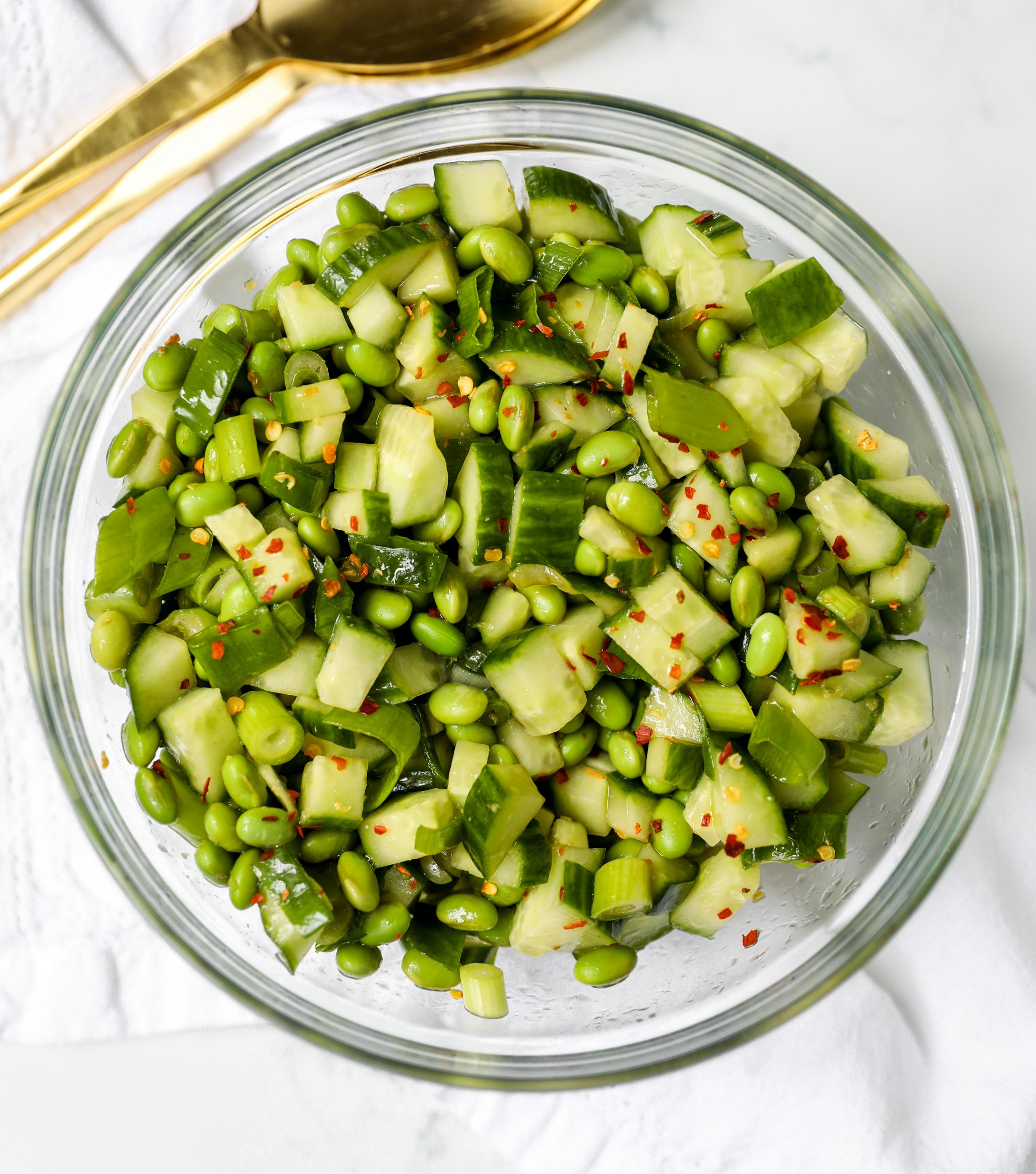 Edamame Cucumber Salad #saladrecipe #tararochfordnutrition