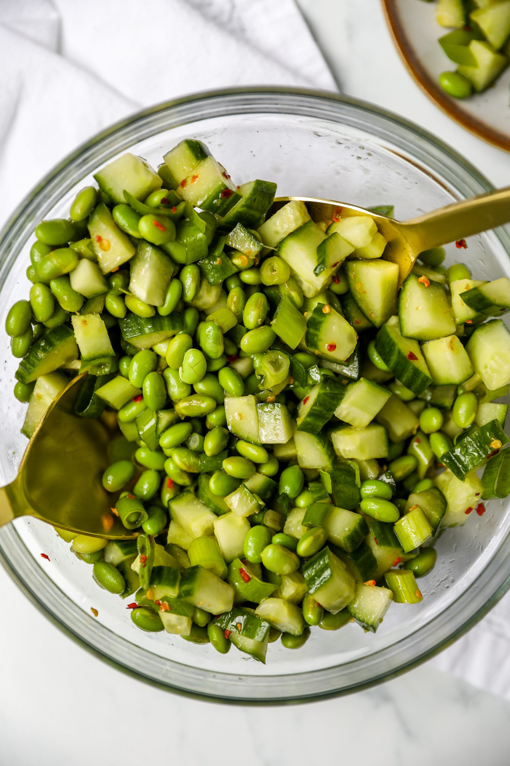 Edamame Cucumber Salad #saladrecipe #tararochfordnutrition