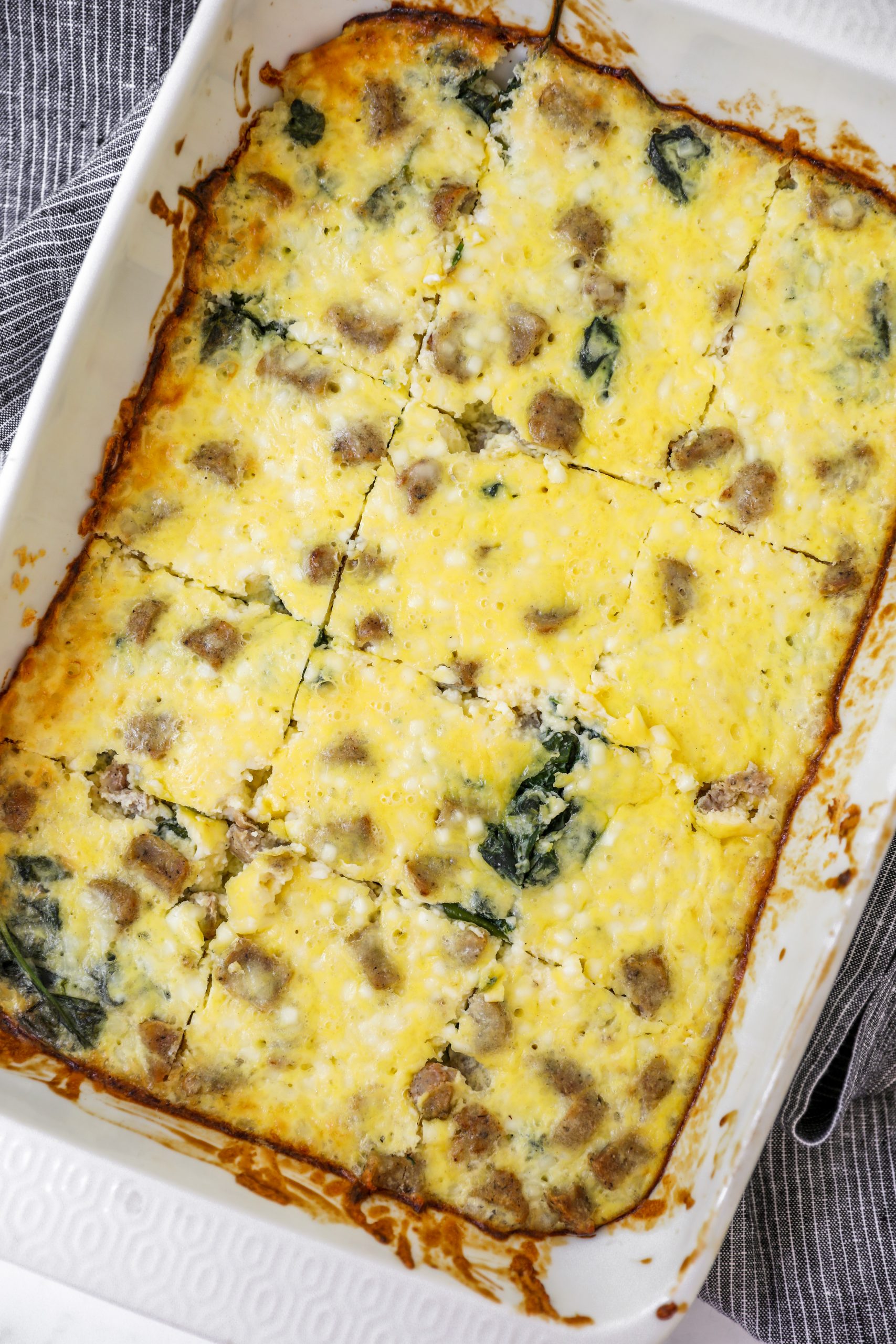 Healthy Breakfast Casserole #breakfastcasserole #easybreakfast