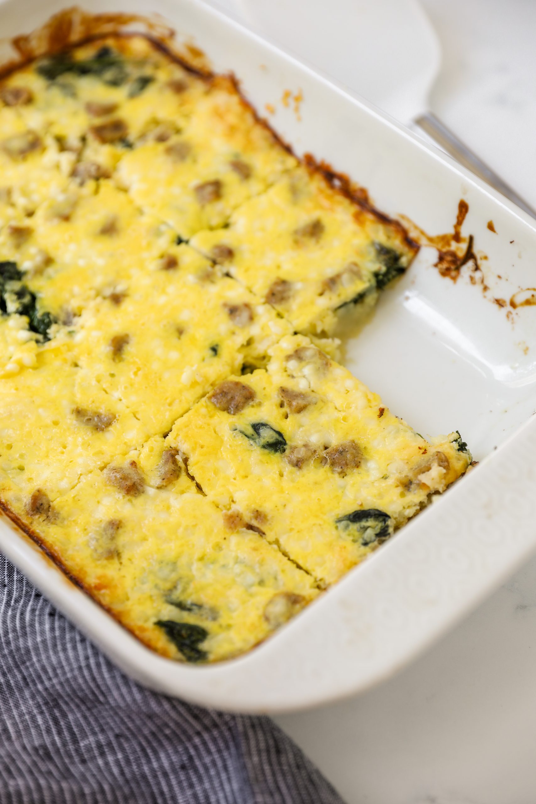 Healthy Breakfast Casserole #breakfastcasserole #easybreakfast