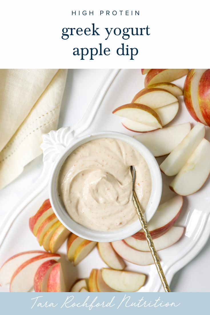 Greek Yogurt Apple Dip #tararochford #appleseason