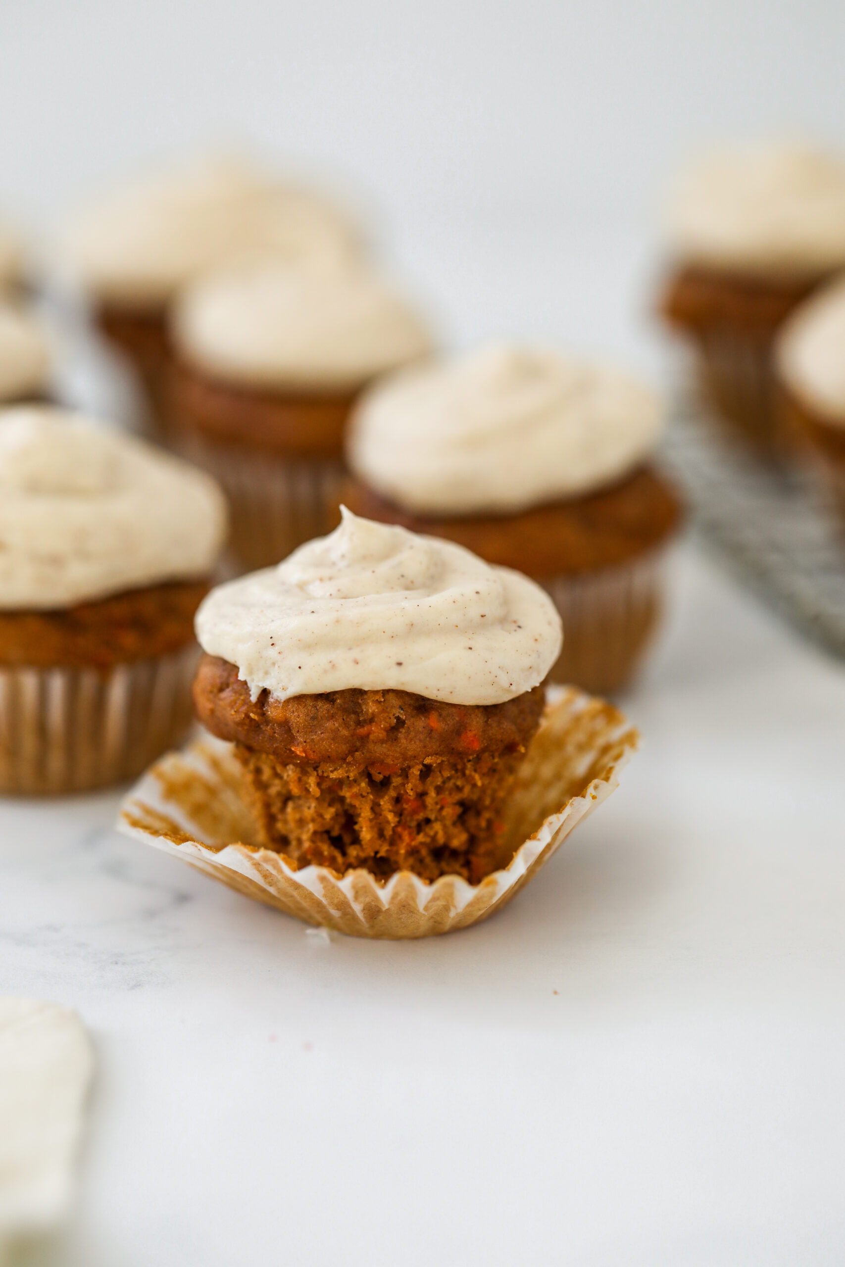 Healthy Carrot Cupcakes #healthydessert #carrotcake #tararochfordnutrition