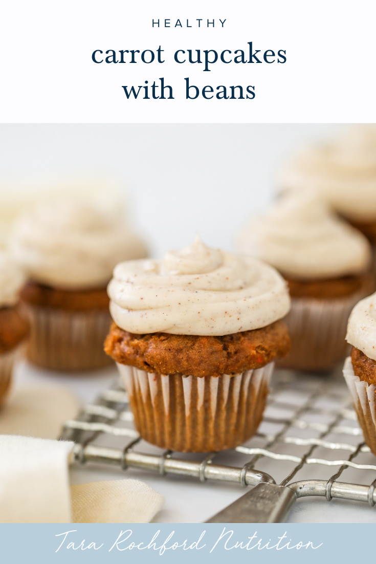 Healthy Carrot Cupcakes #healthydessert #carrotcake #tararochfordnutrition