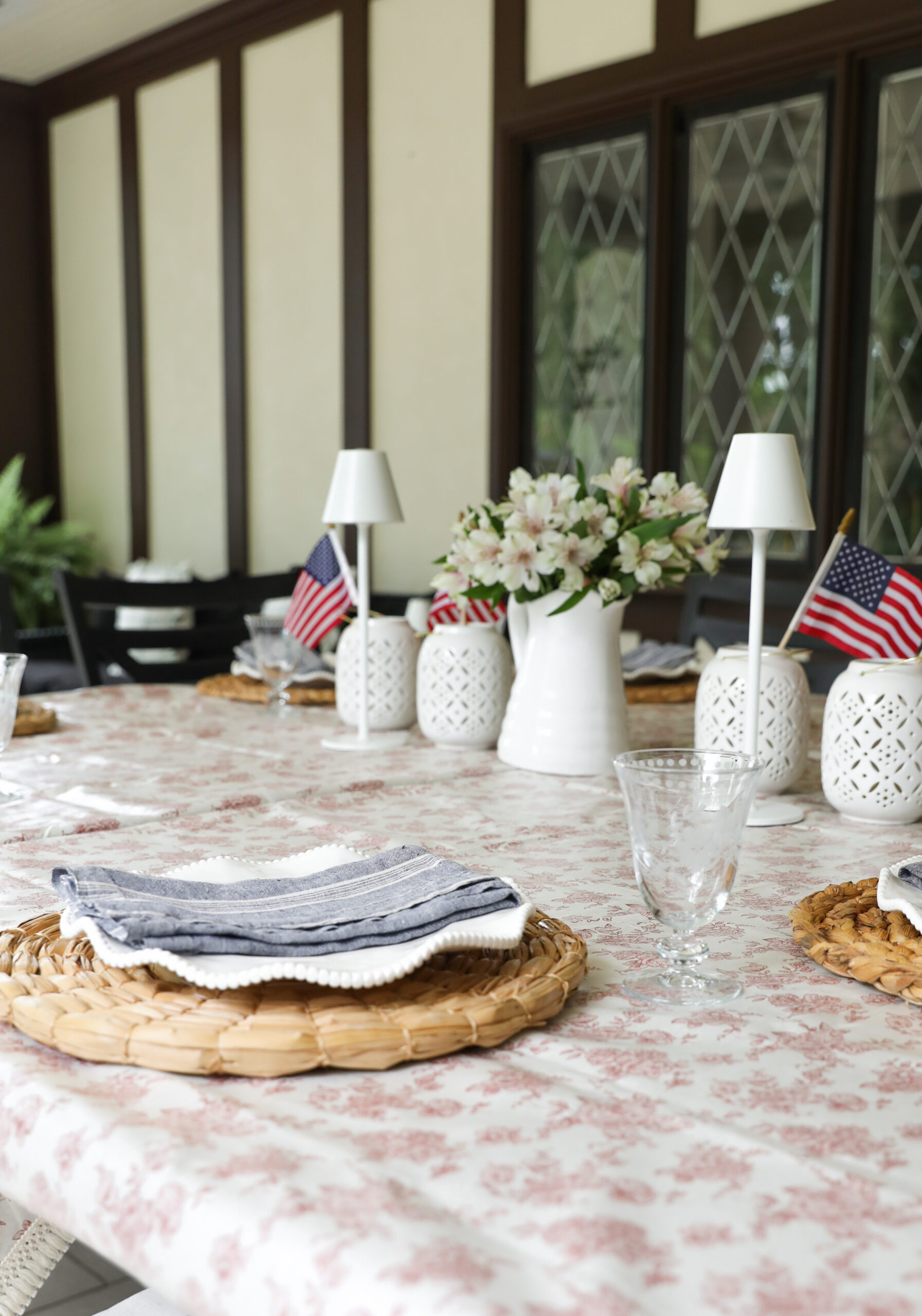 4th of July table decor