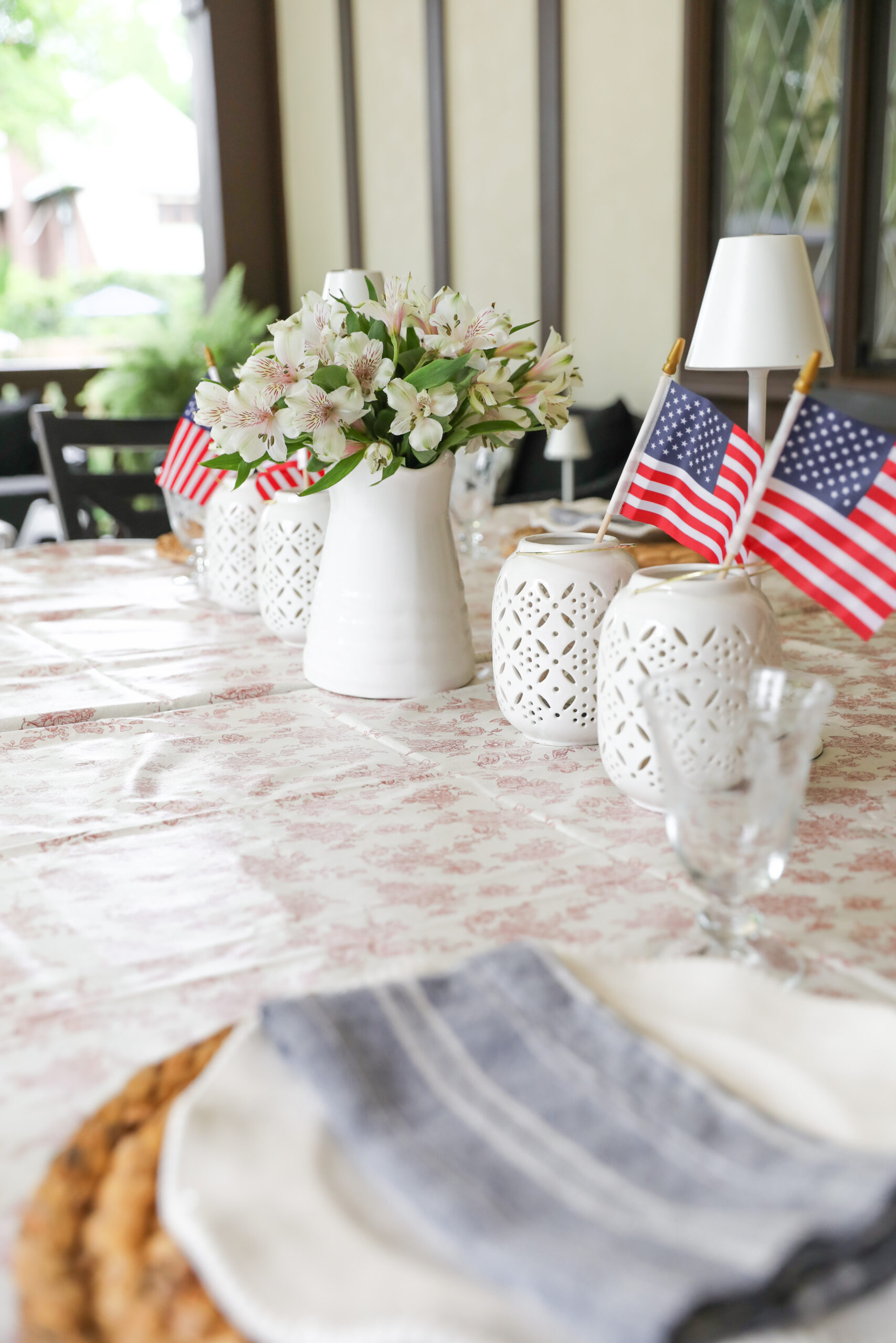 4th of July table decor