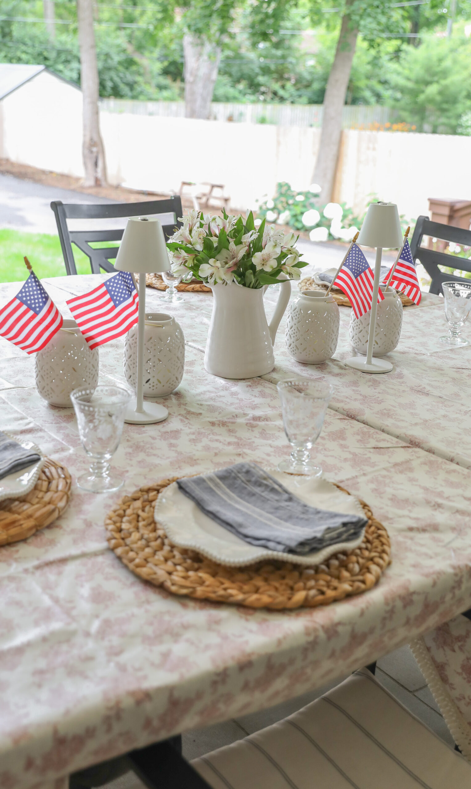 4th of July table decor