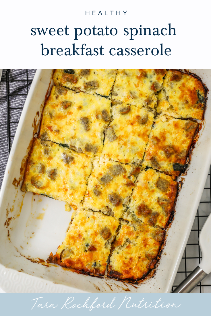 Sweet Potato Spinach Breakfast Casserole