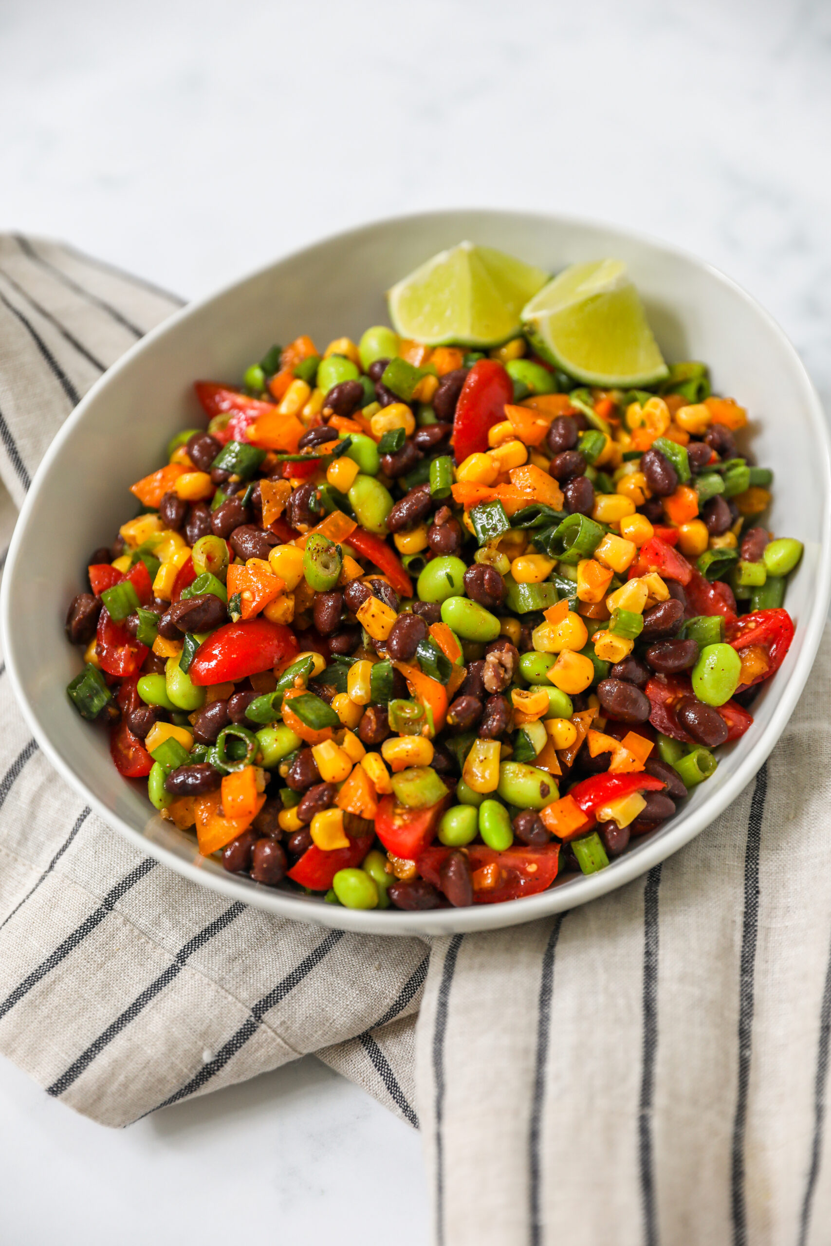 Edamame Black Bean and Corn Salad